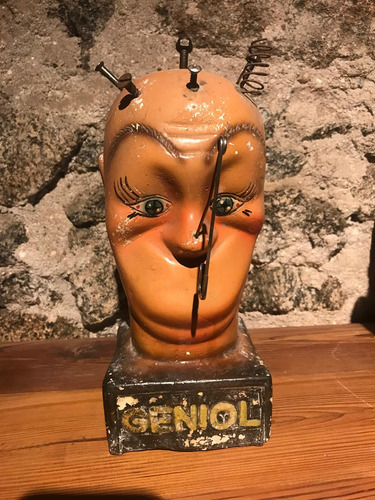Antigua Publicidad Cabeza De Geniol Artista Mauzan 1950 (Usado)