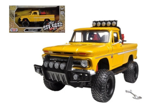 Motormax 1:24 1966 Chevy C10 Fleetside Pickup Camioneta 4x4