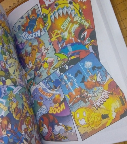 Imagen 5 de 6 de Cómic Libro Megaman Sonic Unión De Los Mundos Español Pasta