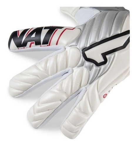 Imagen 2 de 6 de Guante De Portero Rinat Meta Gk Semi Blanco Plata