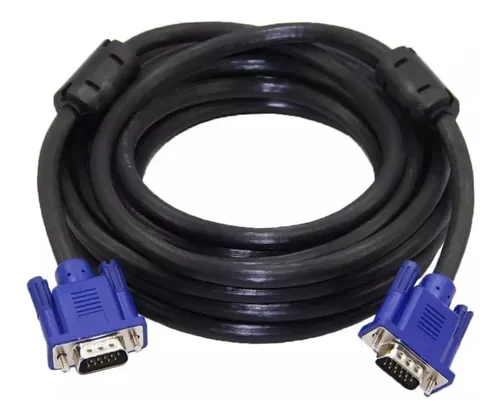 comprar Cable Vga A Vga 5 Metros 15 Pines Con Doble Flitro 2 Machos