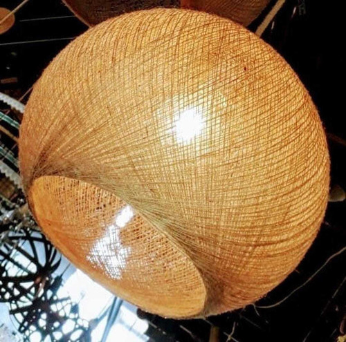 Lampara Esfera De Hilo O De Yute De 45cm Diámetro