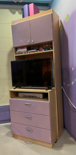 Mueble Para Televisor Tv Almacenaje Laqueado De Madera