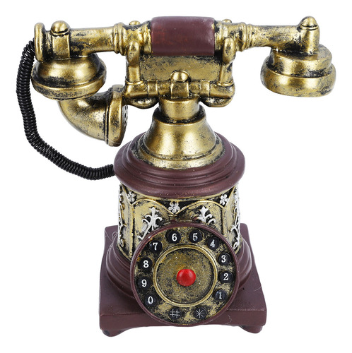 Decoração De Mesa: Modelo De Telefone Decorativo Retrô, Deco