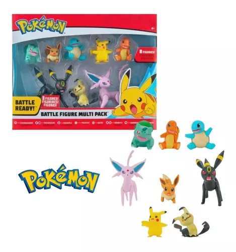 Conjunto de Figuras - Pokémon - 8 Bonecos - Battle Figure Multi