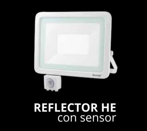 Imagen 1 de 2 de Reflector Led 50w Con Sensor Marca Boomer Lighting