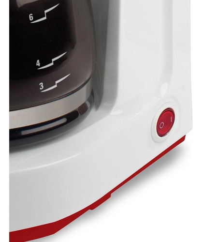 Cafetera Black+Decker CM0410-AR semi automática blanca de filtro 220V