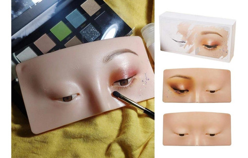 Placa De Treino Olhos Para Maquiagem Pintura Facial Silicone