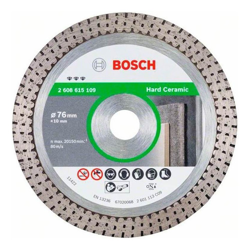 Disco de diamante 3 76 mm Ceramics Bosch 2608615109