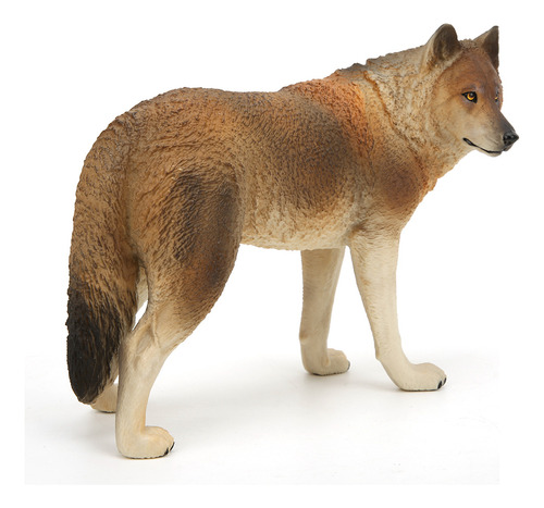 Adornos De Escritorio Con Modelo De Simulación De Lobo Marró