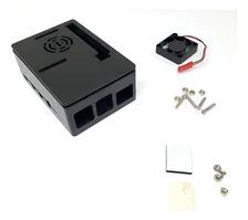 Imagen 1 del producto Carcasa Negra Con Ventilador Para Rasberry Pi4 Negro
