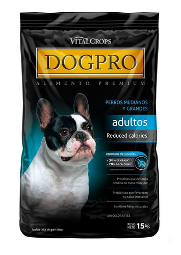 Alimento Balanceado Premium Dogpro Reduced Calories 15 Kg 