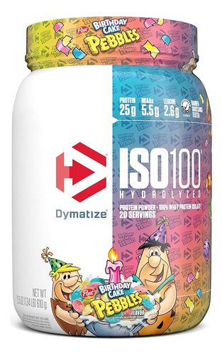 Protein Iso100 Ed. Especial 5lb Pebbles 50 Birthday Dymatize