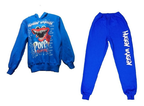 Imagen 1 de 5 de Conjunto Buzo De Huggy Wuggy Para Niño Franela Reactiva