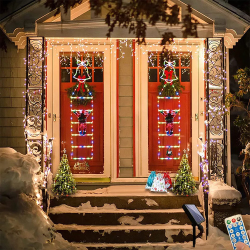 Lámpara De Escalada De Papá Noel Para Decoración De Jardín