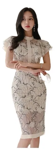 Vestidos elegantes coreanos sale