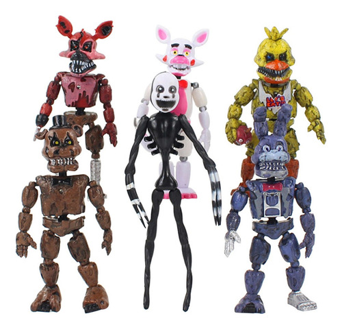 Kkk Juego De 6 Figuras De Acción Fnaf Five Nights At