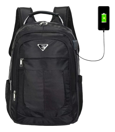 Mochila Notebook Feminina Masculina Impermeável- Usb E Fone