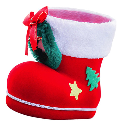 Bota De Dulces De Navidad Bolsa De Golosinas 14cmx14cmx8cm