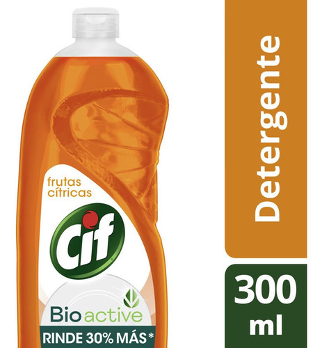 Detergente Cif Bioactive Frutas Citricas Botella X 300 Ml