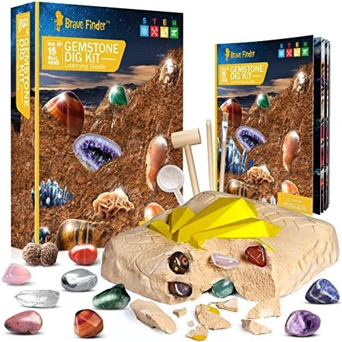 Juego Educativo De Cienci Capkit Gemstone Gem Dig Kit, Stem 