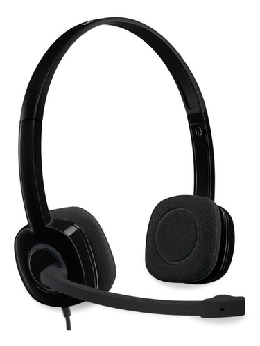 Auricular Logitech H151 Con Microfono 3.5 Mm Negro 6cts