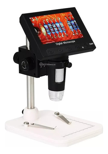 Microscópio Lcd Digital Lupa Zoom 1000x Dm4 Usb