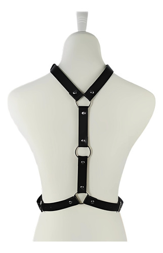 Arnés Choker 3 Aros, Arnés Eco Cuero, Arnés Cuero Lencería