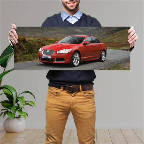 Cuadro 30x80cm Auto 2009 Jaguar Xfr Uk Auto 250