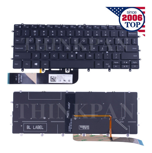 Genuine Laptop Keyboard For Dell Xps 13 9370 13 9380 13  Aab