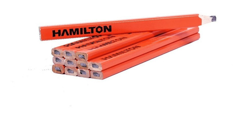 Imagen 2 de 9 de Lapiz Carpintero Profesional Blister X 12 Unid Hamilton Lcb