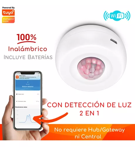 Sensor Movimiento Y Luz 360° Wifi Control Luces Inteligente