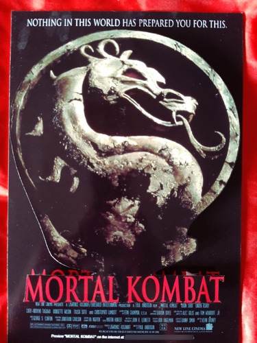 Mortal Kombat La Pelicula  Cuadros De Madera Grandes 3d 