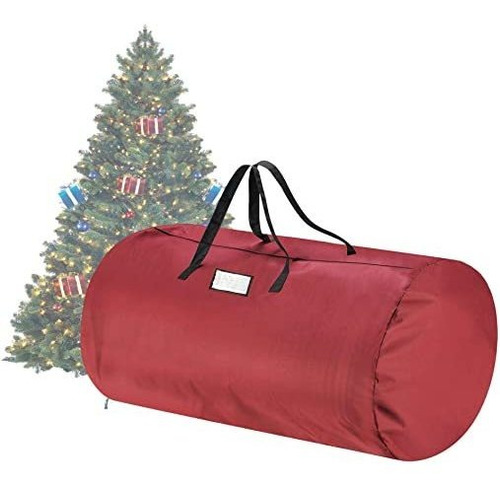 Tiny Tim Totes Rojo Bolsa Guardar Árbol Navidad Lona 