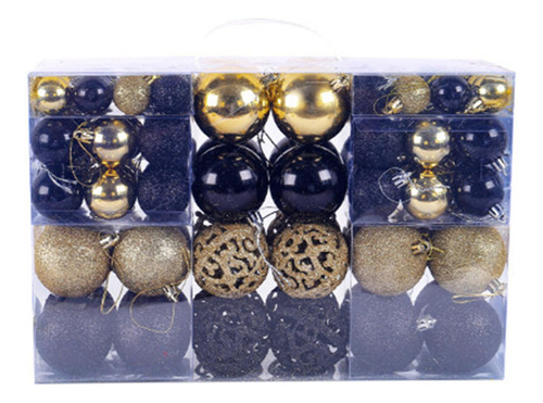 100x Bolas De Navidad Adornos Adornos Navideños Con Cuerda