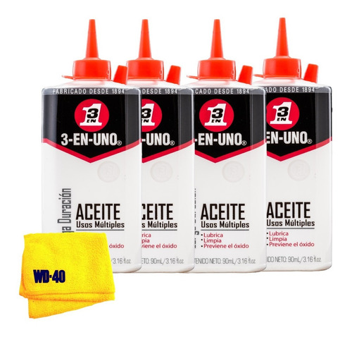 Aceite Gotero 3 En 1 - 90ml X4 Und