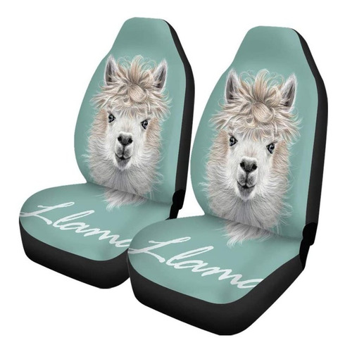 Fundas Para Asientos De Coche De Llama Pelo Retrato De ...