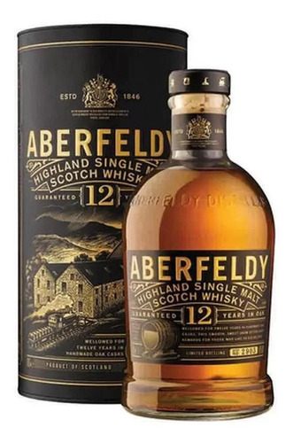 Whisky Aberfeldy Single Malt 12 Anos 750 Ml