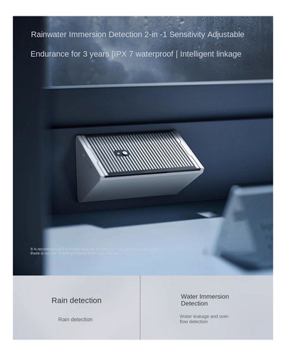Sensor De Fugas De Agua, Detector De Inundaciones Y Lluvia,