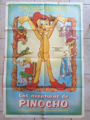 Poster Afiche Cine Dibujos - Las Aventuras De Pinocho *