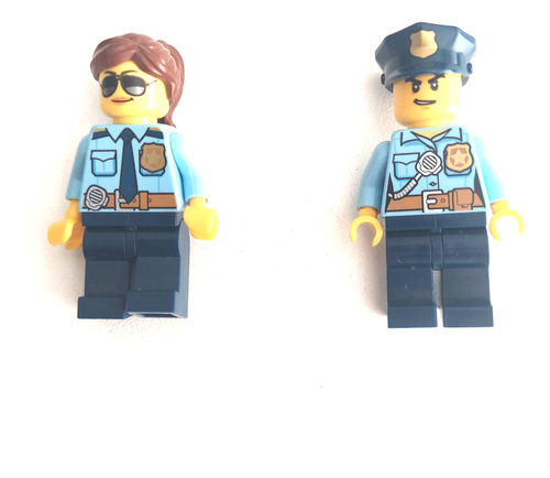 Lego Pareja De Policias (man An Woman) Originales