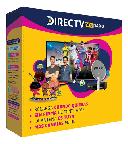 Kit Directv Prepago Hd Nuevo Original Tv Satelital  