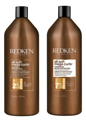 Shampoo Y Acondicionador Redken All Soft Mega Curls 1000ml