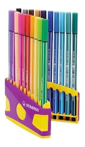 Marcador Stabilo Pen 68 Color Parade 20 Colores