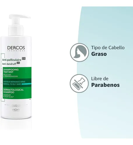 Vichy Dercos Shampoo Anticaspa Cabello Normal A Graso 390ml