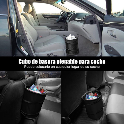 Bote Basura Con Tapa De Bolsa, 2 Pcs De Bote Basura Plegable