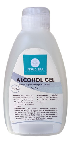 Alcohol Gel 340ml Con Dispensador - Isp