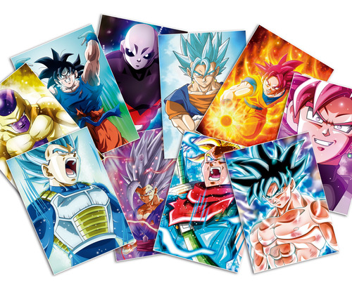 Pack 10 Poster Dragon Ball Super - Anime