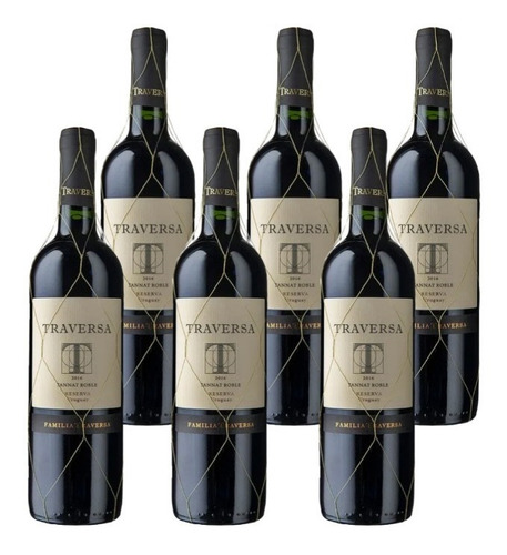 Vino Traversa Tannat Roble Botella 750 Ml Caja X 6