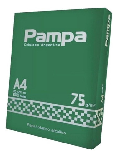 Resma Pampa A4 500 Hojas 75gr Color Del Papel Blanco